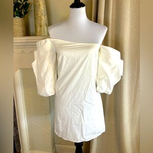 Mare Mare Carlie Tunic Cotton Dress Lightweight white size xs